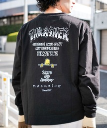 THRASHER（スラッシャー）の「Mark Gonzales L S T-SHIRTS THRASHER スラッシャー コラボ長袖TシャツロンT（Tシャツ/カットソー）」