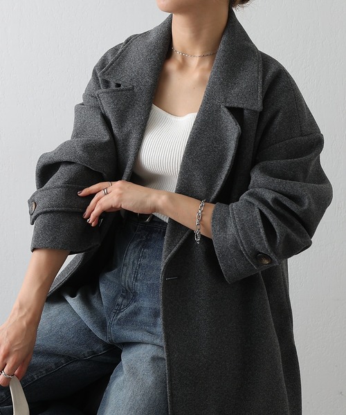 セール】モッサライトダブルロングコート（チェスターコート）｜COLONY