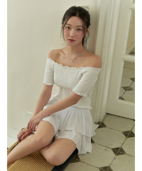 RE_L(リエル)の「Water wave t-shirt (ivory)(Tシャツ/カットソー・レディース・その他・FREE)」の2枚目の写真