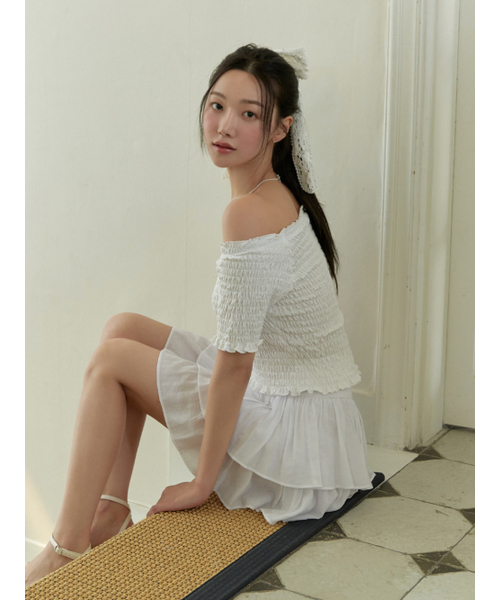 RE_L(リエル)の「Water wave t-shirt (ivory)(Tシャツ/カットソー・レディース・その他・FREE)」の3枚目の写真