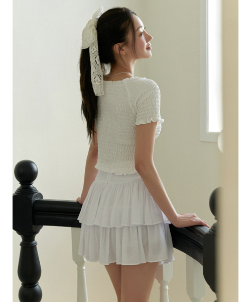 RE_L(リエル)の「Water wave t-shirt (ivory)(Tシャツ/カットソー・レディース・その他・FREE)」の4枚目の写真