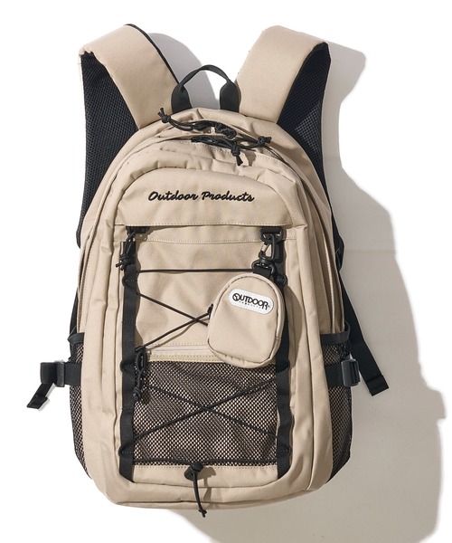 OUTDOOR PRODUCTS(アウトドアプロダクツ)の「【OUTDOOR PRODUCTS / アウトドアプロダクツ】バックパック 29L 撥水 コーデュラ PC収納 通勤 通学 リュック(バックパック/リュック・レディース・ブラック/ベージュ・FREE)」の6枚目の写真
