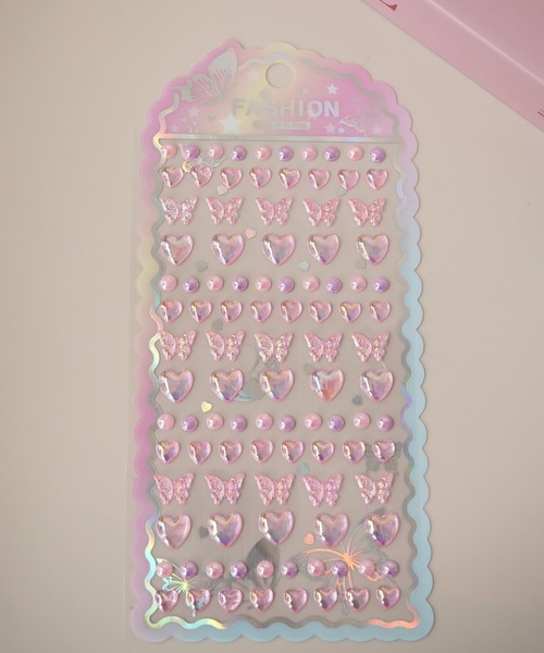 Jelly moo / ジェリームー 】 うるつや ハート ＆ バタフライ 3D