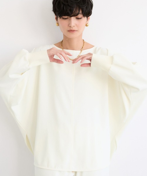 BARNYARDSTORM（バンヤードストーム）の「BARNYARDSTORM / NEWダブルクロスプルオーバー（Tシャツ/カットソー・レディース・チャコールグレー/カーキ/ブラック/ホワイト・M/S）」の5枚目の写真