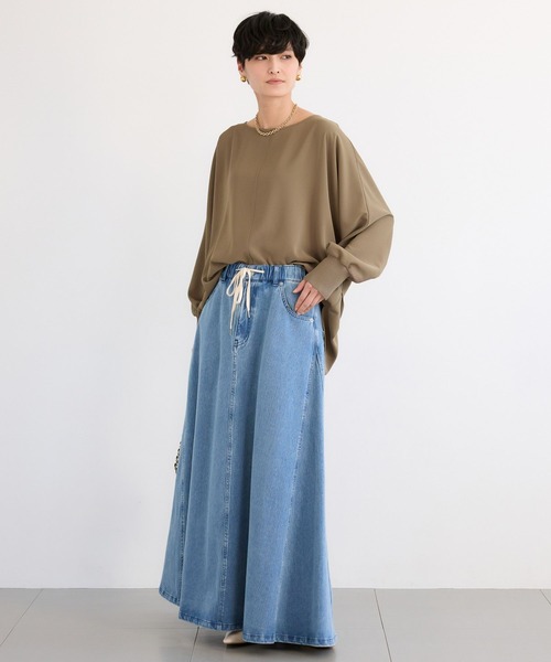 BARNYARDSTORM（バンヤードストーム）の「BARNYARDSTORM / NEWダブルクロスプルオーバー（Tシャツ/カットソー・レディース・チャコールグレー/カーキ/ブラック/ホワイト・M/S）」の17枚目の写真