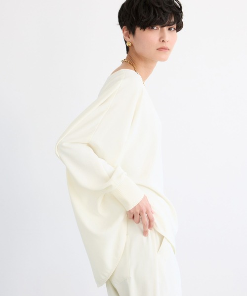 BARNYARDSTORM（バンヤードストーム）の「BARNYARDSTORM / NEWダブルクロスプルオーバー（Tシャツ/カットソー・レディース・チャコールグレー/カーキ/ブラック/ホワイト・M/S）」の19枚目の写真