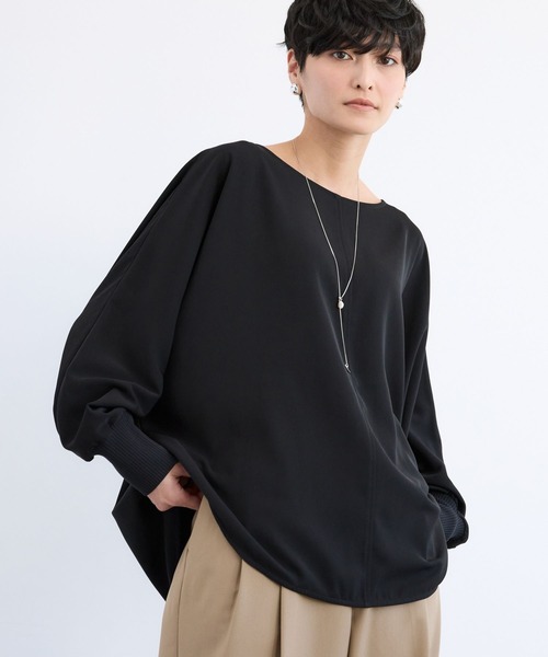 BARNYARDSTORM（バンヤードストーム）の「BARNYARDSTORM / NEWダブルクロスプルオーバー（Tシャツ/カットソー・レディース・チャコールグレー/カーキ/ブラック/ホワイト・M/S）」の11枚目の写真