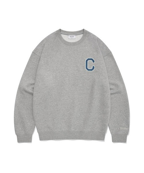COVERNAT(カバーナット)の「C LOGO MAN TO MAN(スウェット・メンズ・杢グレー/オートミール・LARGE/MEDIUM/SMALL/X-LARGE/X-SMALL)」の3枚目の写真