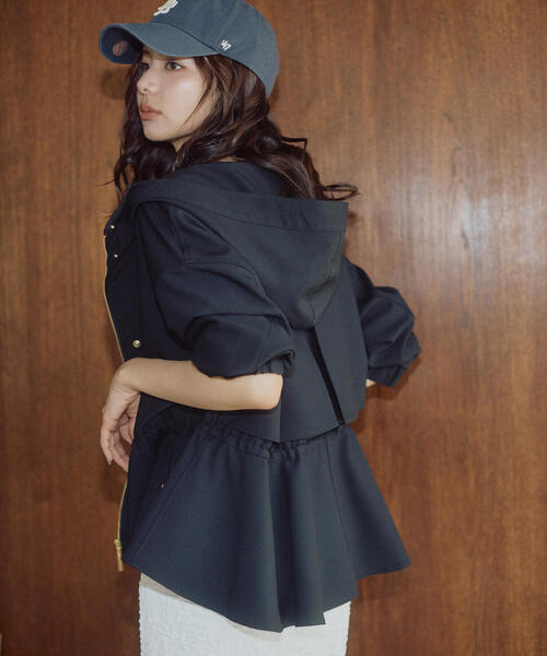 PROPORTION BODY DRESSING(プロポーションボディドレッシング)の「スプリングマウンテンパーカー / 1216155100(マウンテンパーカー・レディース・ブルー/ベージュ/ブラック/オフホワイト・MEDIUM/SMALL)」の3枚目の写真