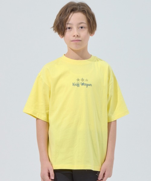 KRIFF MAYER Kid's Collection(クリフメイヤーキッズコレクション)の「【本体綿100%】楽LUCK-Tシャツ(moon)(Tシャツ/カットソー・キッズ・ネイビー/イエロー/チャコール/オフホワイト・170/160/150/140/130/120)」の5枚目の写真