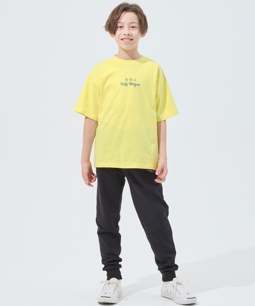 KRIFF MAYER Kid's Collection(クリフメイヤーキッズコレクション)の「【本体綿100%】楽LUCK-Tシャツ(moon)(Tシャツ/カットソー・キッズ・ネイビー/イエロー/チャコール/オフホワイト・170/160/150/140/130/120)」の7枚目の写真