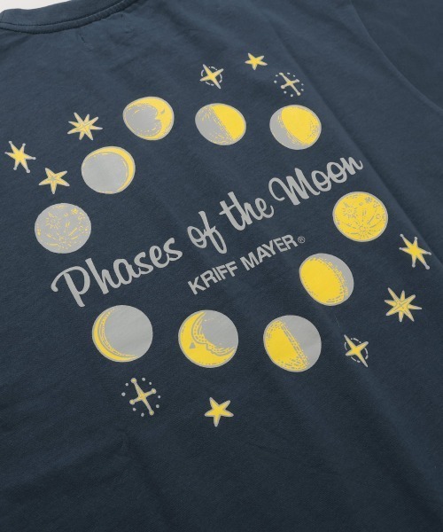KRIFF MAYER Kid's Collection(クリフメイヤーキッズコレクション)の「【本体綿100%】楽LUCK-Tシャツ(moon)(Tシャツ/カットソー・キッズ・ネイビー/イエロー/チャコール/オフホワイト・170/160/150/140/130/120)」の10枚目の写真