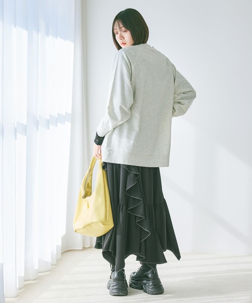 PAGEBOY（ページボーイ）の「フォトプリントミニウラケロングスリーブ（Tシャツ/カットソー・レディース・レッド/オートミール/チャコールグレー・FREE）」の13枚目の写真