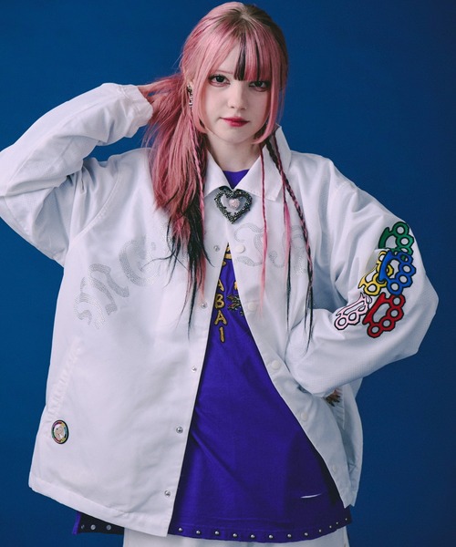 GALFY(ガルフィー)の「GALFY-メリケンHERTSコーチJKT(その他アウター・メンズ・オレンジ/ブラック/ホワイト・XL/L)」の4枚目の写真