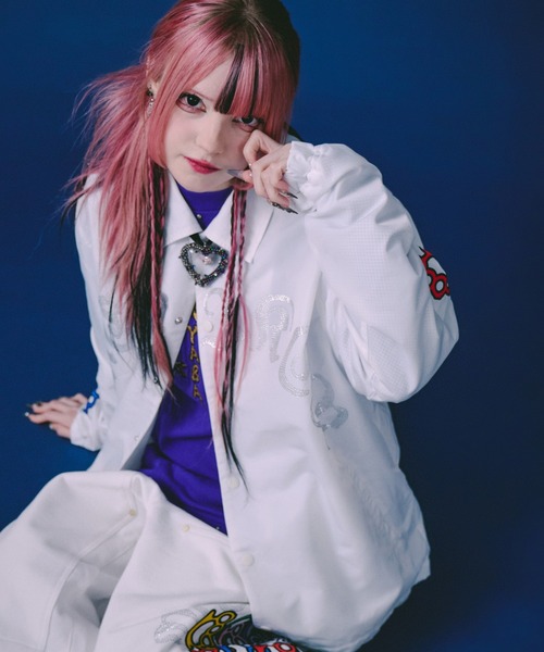 GALFY(ガルフィー)の「GALFY-メリケンHERTSコーチJKT(その他アウター・メンズ・オレンジ/ブラック/ホワイト・XL/L)」の6枚目の写真