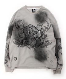 GALFY CRUNCH BRAND ダメージ長袖カットソー グレー GALFY CRUNCH BRAND ダメージ長袖カットソー グレー GALFY CRUNCH