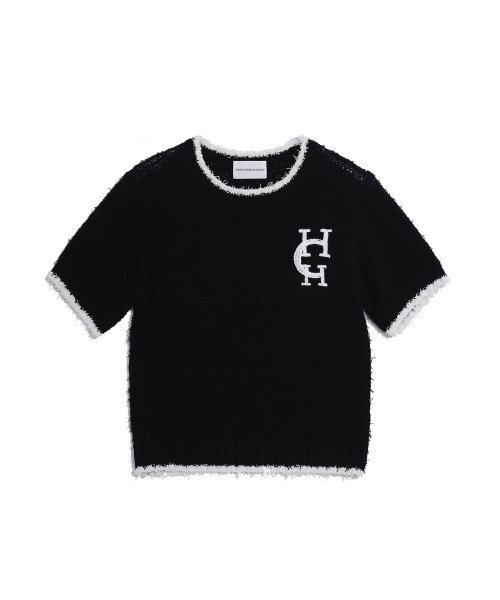 HARDCORE HAPPINESS（ハードコアハピネス）の「HCH刺繍サマーブークルニットトップス_BLACK（Tシャツ/カットソー・レディース・その他・FREE）」の2枚目の写真