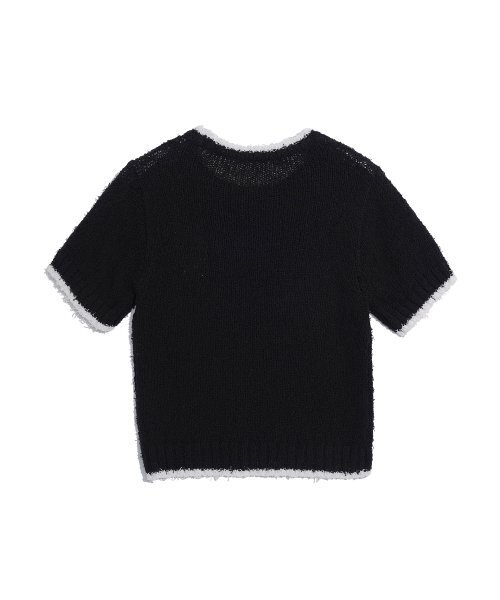 HARDCORE HAPPINESS（ハードコアハピネス）の「HCH刺繍サマーブークルニットトップス_BLACK（Tシャツ/カットソー・レディース・その他・FREE）」の3枚目の写真