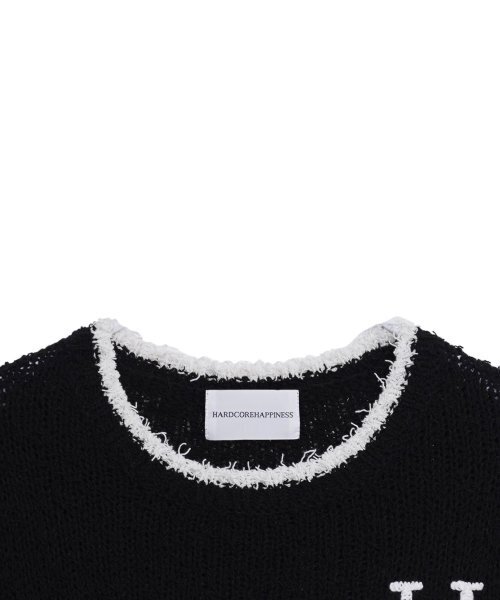 HARDCORE HAPPINESS（ハードコアハピネス）の「HCH刺繍サマーブークルニットトップス_BLACK（Tシャツ/カットソー・レディース・その他・FREE）」の5枚目の写真