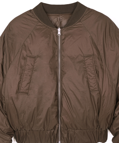 FDR(エフディーアール)の「Reversible Glossy Crop Short Puffer Brown(ダウンジャケット/コート・レディース・その他・FREE)」の7枚目の写真