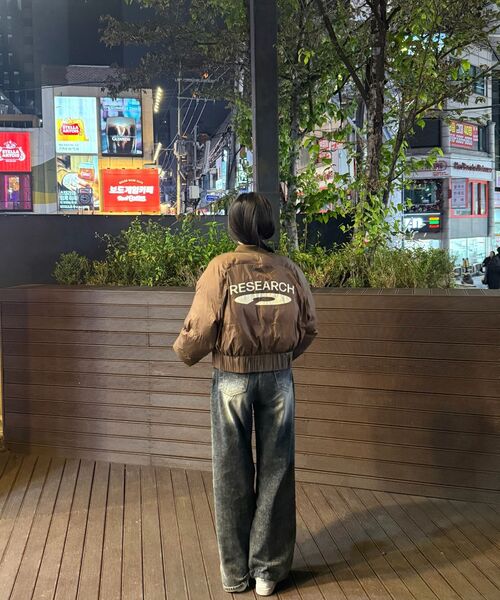 FDR(エフディーアール)の「Reversible Glossy Crop Short Puffer Brown(ダウンジャケット/コート・レディース・その他・FREE)」の10枚目の写真