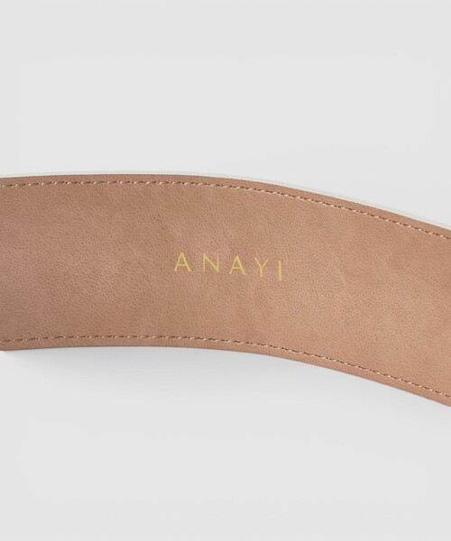 ANAYI（アナイ）の「ワイドバックルベルト（ベルト・レディース・ブラック/ライトグレー・FREE）」の4枚目の写真