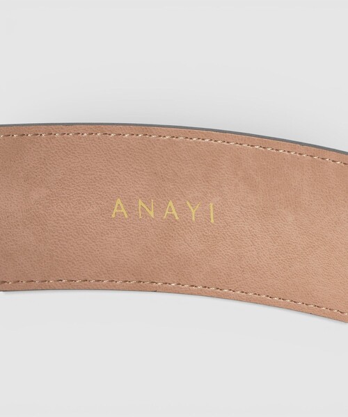 ANAYI（アナイ）の「ワイドバックルベルト（ベルト・レディース・ブラック/ライトグレー・FREE）」の9枚目の写真