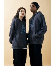 ACO LOGO HOODIE (Charcoal/Blue)