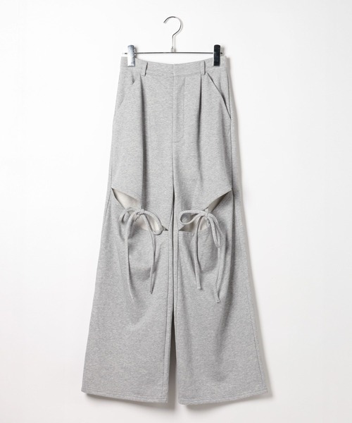 Heather(ヘザー)の「アソートスリットデザインパンツ 652162(スウェットパンツ・レディース・グレー/ブラック・FREE)」の3枚目の写真
