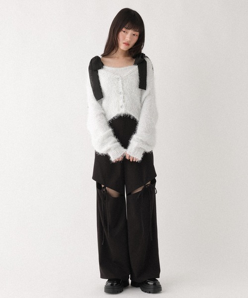 Heather(ヘザー)の「アソートスリットデザインパンツ 652162(スウェットパンツ・レディース・グレー/ブラック・FREE)」の19枚目の写真
