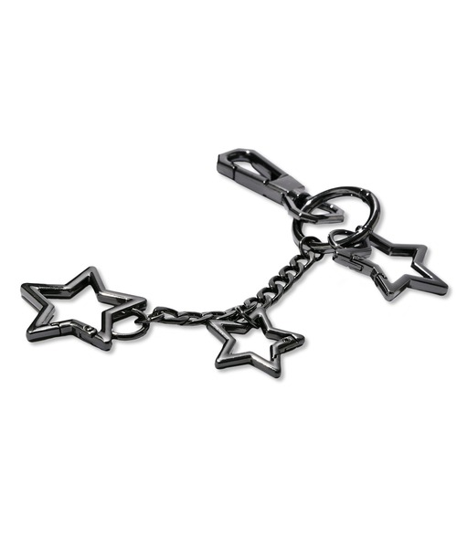 VELNUS(ベルナス)の「【VELNUS】Triple star carabiner keychain/3連スター カラビナキーホルダー(キーホルダー・メンズ・ブラック・FREE)」の8枚目の写真