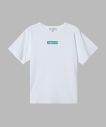 agnes b. | キッズ ボックスロゴ プリント コットン 半袖 Tシャツ "Domi"(Tシャツ/カットソー)