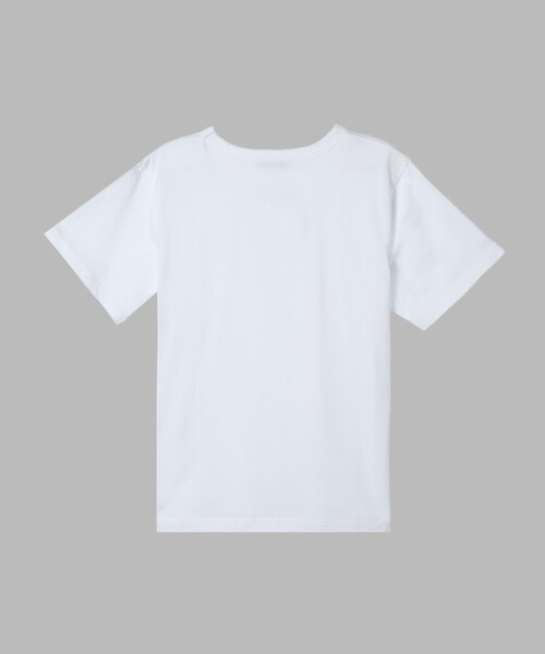 agnes b.(アニエスベー)の「キッズ ボックスロゴ プリント コットン 半袖 Tシャツ "Domi"(Tシャツ/カットソー・キッズ・ホワイト・4YEAR/6YEAR/12YEAR/8YEAR/10YEAR)」の2枚目の写真