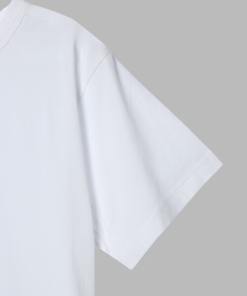 agnes b.(アニエスベー)の「キッズ ボックスロゴ プリント コットン 半袖 Tシャツ "Domi"(Tシャツ/カットソー・キッズ・ホワイト・4YEAR/6YEAR/12YEAR/8YEAR/10YEAR)」の4枚目の写真