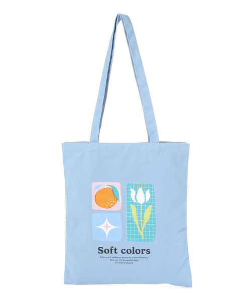 LAKOLE（ラコレ）の「[FRUITS AND BLOOM]トートバッグ / 612276（トートバッグ・レディース・ブルー/イエロー・FREE）」の13枚目の写真