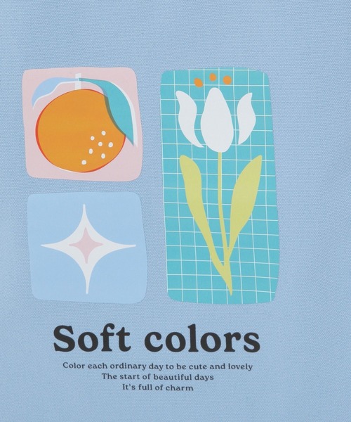 LAKOLE（ラコレ）の「[FRUITS AND BLOOM]トートバッグ / 612276（トートバッグ・レディース・ブルー/イエロー・FREE）」の3枚目の写真