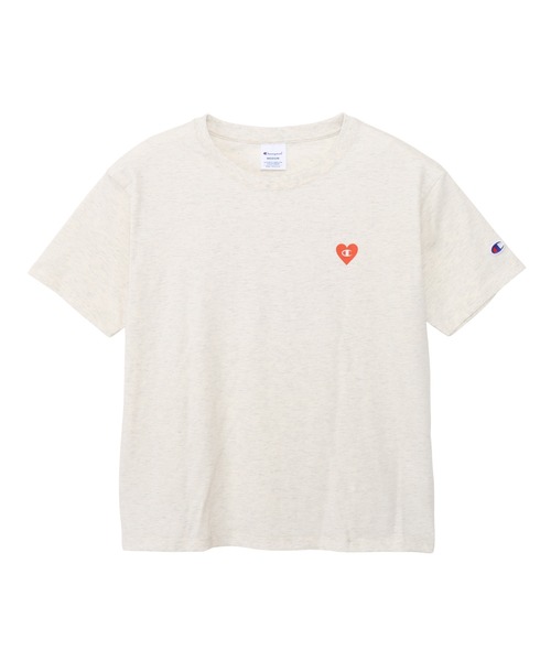 Champion(チャンピオン)の「【Champion/チャンピオン】レディース ショートスリーブTシャツ(Tシャツ/カットソー・レディース・ライトオレンジ系1/ブラック/ホワイト/オートミール・LARGE/MEDIUM)」の4枚目の写真