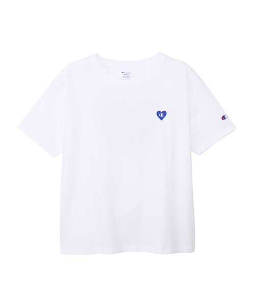 Champion(チャンピオン)の「【Champion/チャンピオン】レディース ショートスリーブTシャツ(Tシャツ/カットソー・レディース・ライトオレンジ系1/ブラック/ホワイト/オートミール・LARGE/MEDIUM)」の2枚目の写真