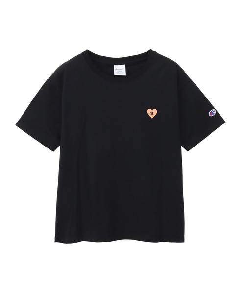 Champion(チャンピオン)の「【Champion/チャンピオン】レディース ショートスリーブTシャツ(Tシャツ/カットソー・レディース・ライトオレンジ系1/ブラック/ホワイト/オートミール・LARGE/MEDIUM)」の3枚目の写真