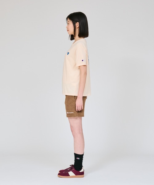 Champion(チャンピオン)の「【Champion/チャンピオン】レディース ショートスリーブTシャツ(Tシャツ/カットソー・レディース・ライトオレンジ系1/ブラック/ホワイト/オートミール・LARGE/MEDIUM)」の8枚目の写真