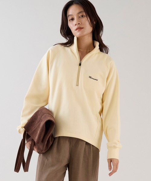 marmors(マルモア)の「【marmors】ハーフジップスウェット(スウェット・レディース・イエロー/サックスブルー/ブラウン・36)」の3枚目の写真