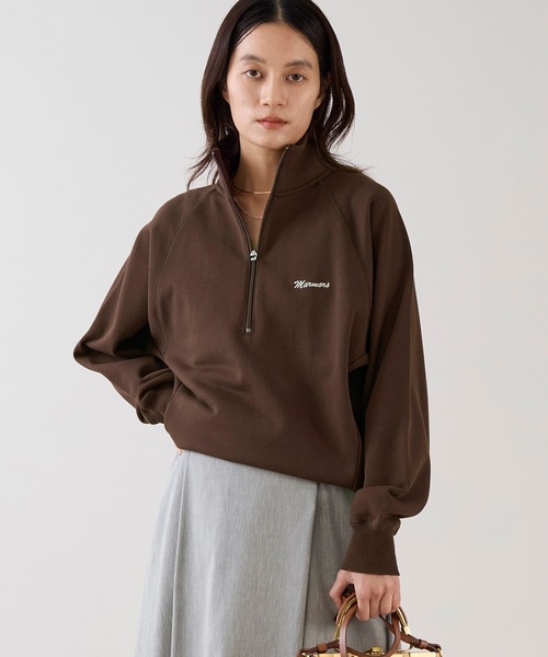 marmors(マルモア)の「【marmors】ハーフジップスウェット(スウェット・レディース・イエロー/サックスブルー/ブラウン・36)」の20枚目の写真