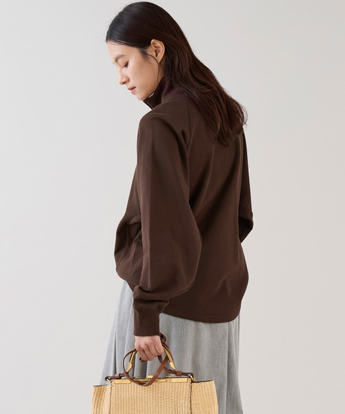 marmors(マルモア)の「【marmors】ハーフジップスウェット(スウェット・レディース・イエロー/サックスブルー/ブラウン・36)」の10枚目の写真