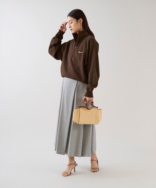 marmors(マルモア)の「【marmors】ハーフジップスウェット(スウェット・レディース・イエロー/サックスブルー/ブラウン・36)」の12枚目の写真