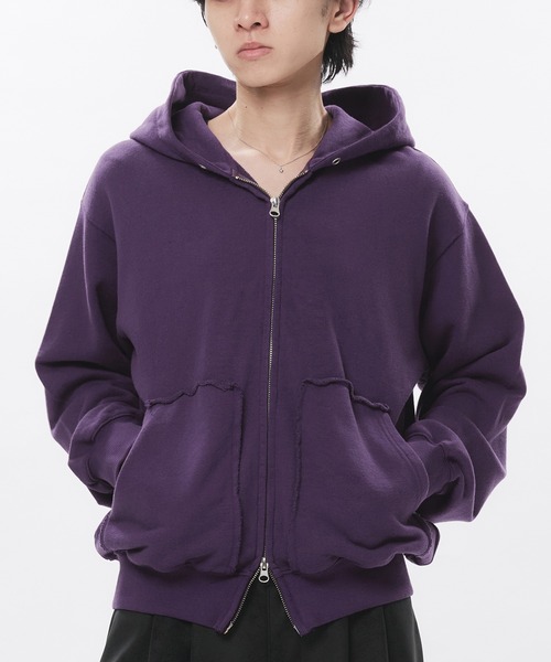 セール】Double-Zip Colorway Hoodie / ダブルジップ裏毛カラー