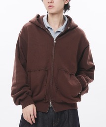 Adoon plain | Double-Zip Colorway Hoodie / ダブルジップ裏毛カラーフーディー(パーカー)