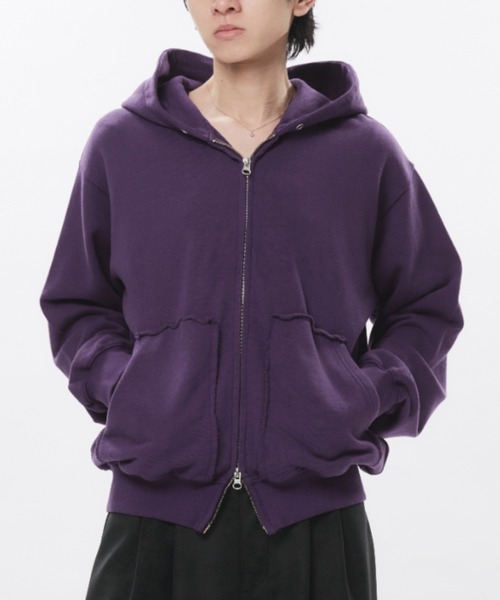 セール】Double-Zip Colorway Hoodie / ダブルジップ裏毛カラー