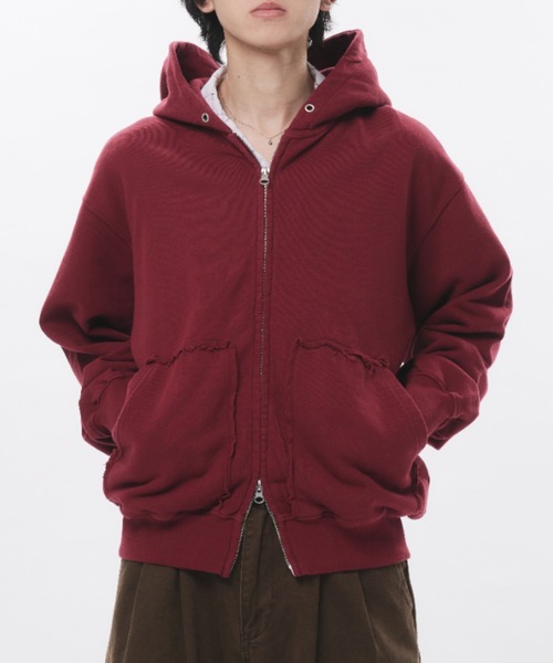 セール】Double-Zip Colorway Hoodie / ダブルジップ裏毛カラー