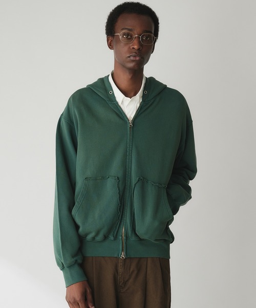 セール】Double-Zip Colorway Hoodie / ダブルジップ裏毛カラー