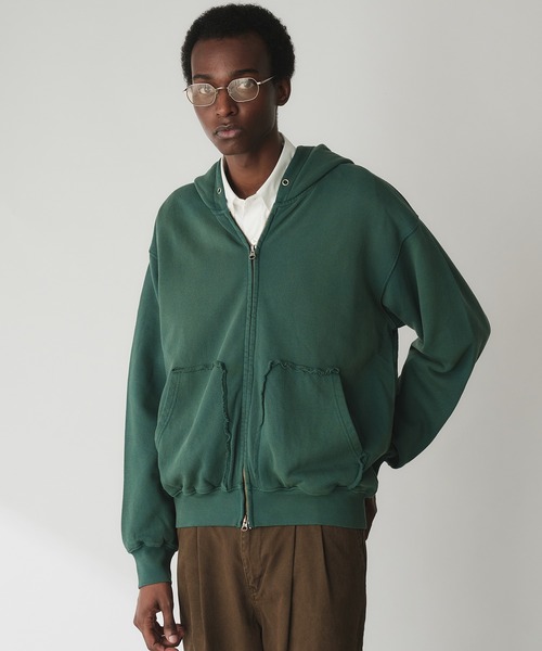 セール】Double-Zip Colorway Hoodie / ダブルジップ裏毛カラー